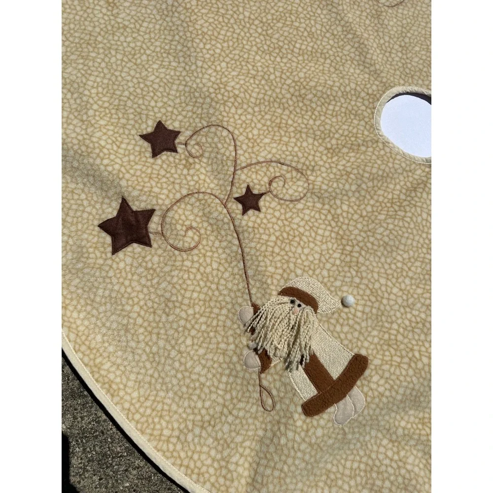 Primitive Santa Claus Christmas Tree Skirt 42